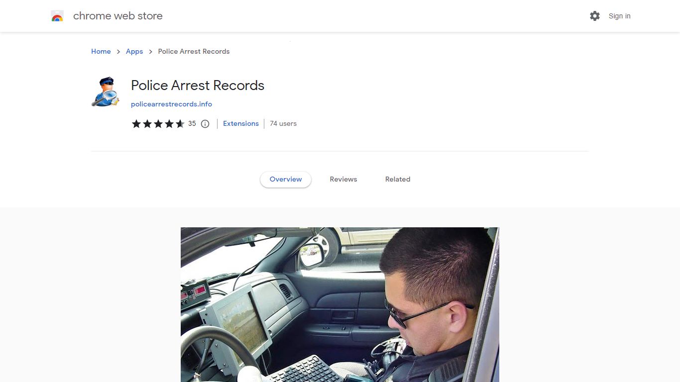 Police Arrest Records - Chrome Web Store - Google Chrome